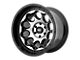 Moto Metal Rotary Gloss Black Machined 6-Lug Wheel; 17x9; -12mm Offset (10-24 4Runner)