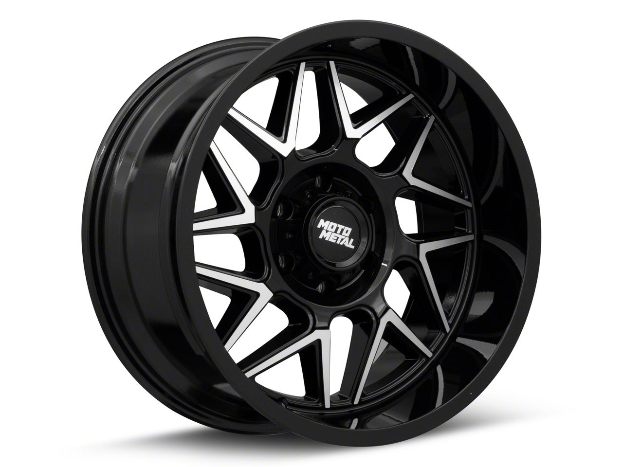 Moto Metal Toyota 4-runner Turbine Gloss Black With Machined Face 6-lug 