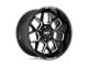 Moto Metal Banshee Gloss Black Milled 6-Lug Wheel; 20x10; -18mm Offset (22-24 Bronco Raptor)