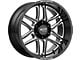 Moto Metal Folsom Gloss Black Milled 6-Lug Wheel; 20x9; 18mm Offset (22-24 Bronco Raptor)