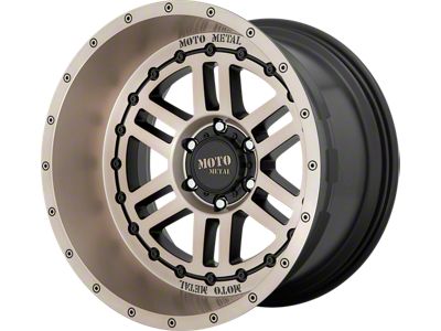 Moto Metal MO800 Deep Six Satin Black with Bronze Tint 6-Lug Wheel; 22x12; -44mm Offset (21-24 Bronco, Excluding Raptor)