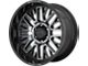 Moto Metal MO802 Gloss Black Machined with Gray Tint 6-Lug Wheel; 20x10; -18mm Offset (21-24 Bronco, Excluding Raptor)