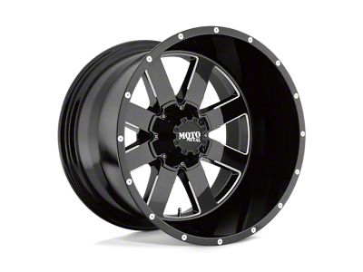 Moto Metal MO962 Gloss Black Milled 6-Lug Wheel; 18x9; 0mm Offset (22-24 Bronco Raptor)