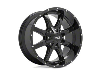 Moto Metal MO970 Gloss Black with Milled Lip 6-Lug Wheel; 16x8; 0mm Offset (21-24 Bronco, Excluding Raptor)