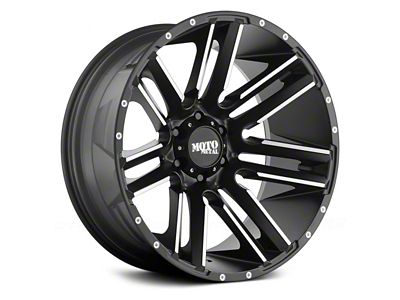 Moto Metal MO978 Razor Satin Black Machined 6-Lug Wheel; 20x10; -24mm Offset (22-24 Bronco Raptor)