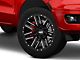 Moto Metal MO978 Razor Satin Black Machined 6-Lug Wheel; 20x9; 18mm Offset (21-24 Bronco, Excluding Raptor)