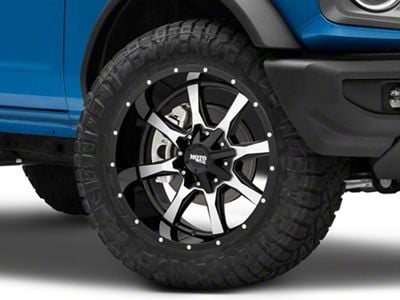 Moto Metal MO970 Gloss Black Machined 6-Lug Wheel; 20x10; -24mm Offset (22-24 Bronco Raptor)