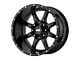 Moto Metal MO970 Semi-Gloss Black Milled 6-Lug Wheel; 20x10; -18mm Offset (22-24 Bronco Raptor)