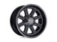 Moto Metal Shift Matte Gray with Gloss Black Inserts 6-Lug Wheel; 18x9; 18mm Offset (22-24 Bronco Raptor)