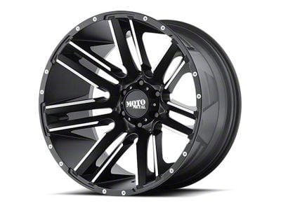 Moto Metal Razor Satin Black Machined 6-Lug Wheel; 18x9; 18mm Offset (21-25 Bronco, Excluding Raptor)