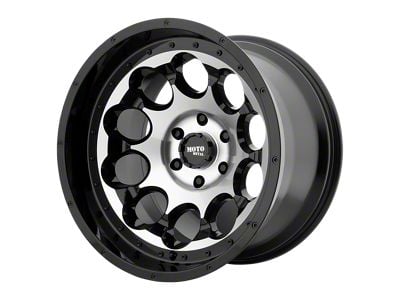 Moto Metal Rotary Gloss Black Machined 6-Lug Wheel; 20x9; 0mm Offset (22-24 Bronco Raptor)