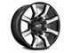 Moto Metal Spider Gloss Black Machined 6-Lug Wheel; 20x10; 12mm Offset (21-24 Bronco, Excluding Raptor)