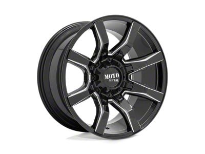 Moto Metal Spider Gloss Black Milled 6-Lug Wheel; 20x9; 18mm Offset (22-24 Frontier)