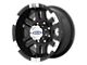 Moto Metal MO951 Gloss Black Machined Wheel; 17x9; -12mm Offset (84-01 Jeep Cherokee XJ)