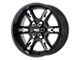 Moto Metal MO969 Satin Black with Red and Chrome Accents Wheel; 18x9; 0mm Offset (84-01 Jeep Cherokee XJ)