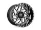 Moto Metal Breakout Gloss Black Machined Wheel; 20x12 (20-24 Jeep Gladiator JT)