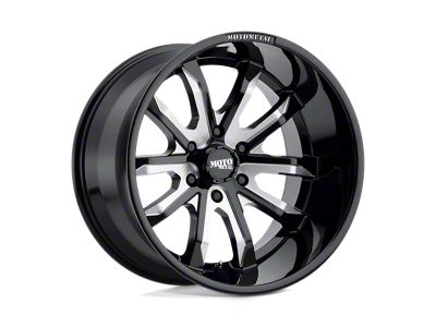 Moto Metal Dagger Gloss Black Milled Wheel; 20x10 (20-24 Jeep Gladiator JT)