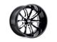 Moto Metal Dagger Gloss Black Milled Wheel; 20x12 (20-24 Jeep Gladiator JT)