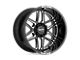 Moto Metal Folsom Gloss Black Milled Wheel; 20x10 (20-24 Jeep Gladiator JT)