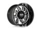 Moto Metal Hurricane Gloss Black Milled Wheel; Right Directional; 20x10 (20-24 Jeep Gladiator JT)