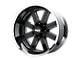 Moto Metal MO200 Gloss Black Milled Center with Chrome Lip Wheel; 20x10; -18mm Offset (20-24 Jeep Gladiator JT)