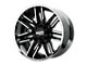 Moto Metal MO202 Gloss Black Machined Center with Chrome Lip Wheel; 20x10; -18mm Offset (20-24 Jeep Gladiator JT)