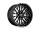 Moto Metal MO802 Gloss Black Milled Wheel; 20x10; -18mm Offset (20-24 Jeep Gladiator JT)