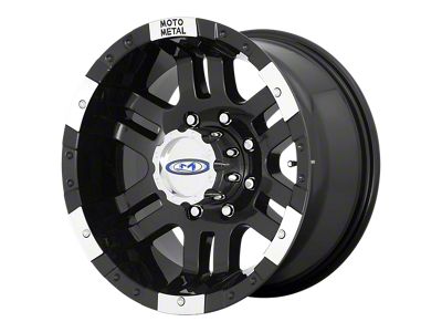 Moto Metal MO951 Gloss Black Machined Wheel; 17x9; -12mm Offset (20-24 Jeep Gladiator JT)