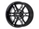 Moto Metal MO969 Satin Black with Red and Chrome Accents Wheel; 20x12 (20-24 Jeep Gladiator JT)