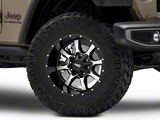 Moto Metal MO970 Gloss Black Machined Wheel; 18x10; -24mm Offset (20-24 Jeep Gladiator JT)