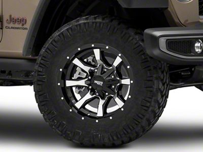 Moto Metal MO970 Gloss Black Machined Wheel; 18x9; 18mm Offset (20-24 Jeep Gladiator JT)