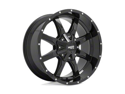 Moto Metal MO970 Gloss Black with Milled Lip Wheel; 17x8; 0mm Offset (20-24 Jeep Gladiator JT)