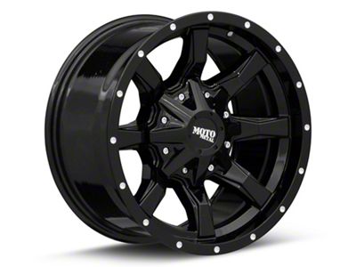 Moto Metal MO970 Gloss Black with Milled Lip Wheel; 20x10 (20-24 Jeep Gladiator JT)