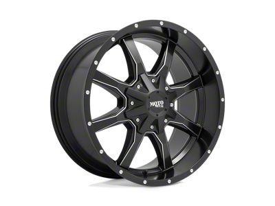 Moto Metal MO970 Semi Gloss Black Milled Wheel; 20x9; 0mm Offset (20-24 Jeep Gladiator JT)