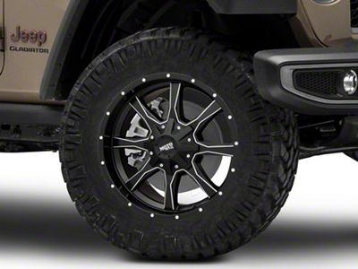 Moto Metal MO970 Semi-Gloss Black Milled Wheel; 20x9 (20-24 Jeep Gladiator JT)