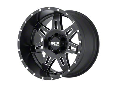 Moto Metal MO975 Satin Black Milled Wheel; 20x10; -24mm Offset (20-24 Jeep Gladiator JT)