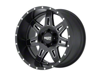 Moto Metal MO975 Satin Black Milled Wheel; 18x9; 18mm Offset (20-24 Jeep Gladiator JT)