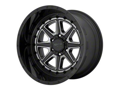 Moto Metal Phantom Gloss Black with Gray Tint Wheel; 20x10; -18mm Offset (20-24 Jeep Gladiator JT)