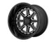 Moto Metal Phantom Gloss Black with Gray Tint Wheel; 20x10 (20-24 Jeep Gladiator JT)