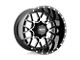 Moto Metal Siege Gloss Black Machined Wheel; 20x10 (20-24 Jeep Gladiator JT)