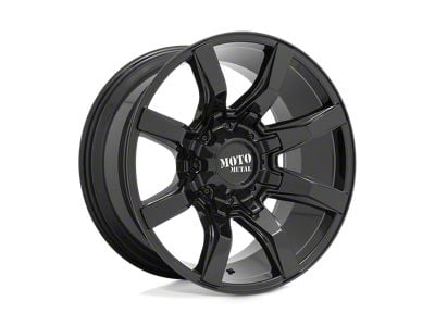 Moto Metal Spider Gloss Black Wheel; 20x9; 0mm Offset (20-24 Jeep Gladiator JT)