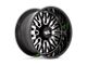 Moto Metal Stinger Gloss Black Machined Wheel; 22x10 (20-24 Jeep Gladiator JT)