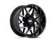 Moto Metal Turbine Gloss Black with Machined Face Wheel; 20x10; -18mm Offset (20-24 Jeep Gladiator JT)