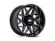 Moto Metal Turbine Gloss Black Milled Wheel; 20x10; -18mm Offset (20-24 Jeep Gladiator JT)