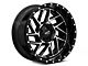 Moto Metal Breakout Gloss Black Machined Wheel; 16x8; -6mm Offset (93-98 Jeep Grand Cherokee ZJ)