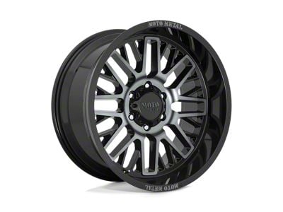 Moto Metal MO802 Gloss Black Machined with Gray Tint Wheel; 20x9; 18mm Offset (22-24 Jeep Grand Cherokee WL)