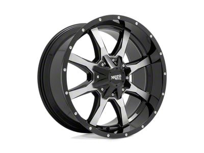 Moto Metal MO970 Gloss Black Machined Face Wheel; 20x10; 12mm Offset (22-24 Jeep Grand Cherokee WL)