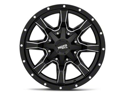 Moto Metal MO970 Satin Black Milled Wheel; 17x9; -12mm Offset (05-10 Jeep Grand Cherokee WK, Excluding SRT8)