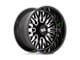 Moto Metal Stinger Gloss Black Machined Wheel; 22x12; -44mm Offset (22-24 Jeep Grand Cherokee WL)