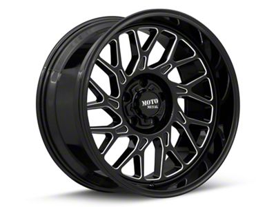 Moto Metal MO805 Gloss Black Milled Wheel; 20x10 (99-04 Jeep Grand Cherokee WJ)